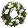Cluster Wreath in White and Cream